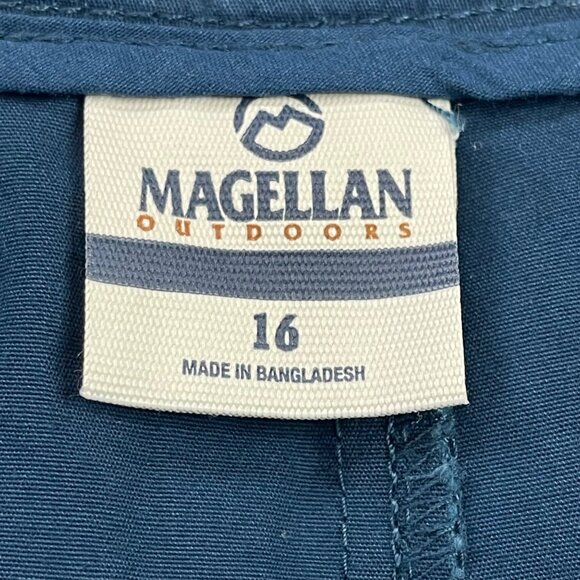 Magellan Happy Camper Shorts Women's‎ Plus Size 16 Cotton, Nautical Anchor Print - Picture 10 of 11